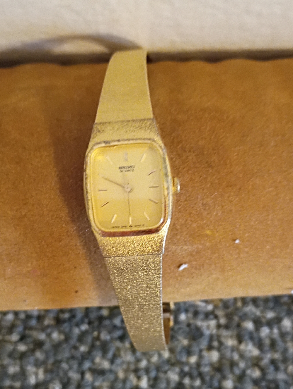 Seiko Gold Tone Ladies Slim Bracelet Watch